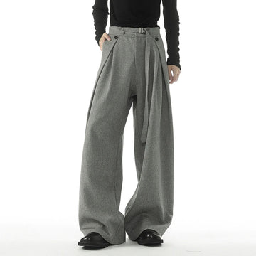 AIDASE  -  Trend New Men Casual Trousers 2025 Autumn Fashion Solid Color Straight-leg All-match Male Pants Loose Menswear Tide 21E7546 aidase-shop